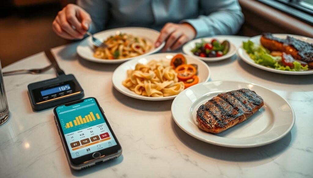 Calorie tracking for eating out